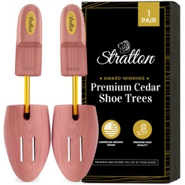 Stratton Cedar Shoe Tree - Shoe Trees for Men & Women, Sneakers, Widener & Shaper | GROWN IN USA (1-pack, X-Large (Fits Shoe Sizes 12-14))