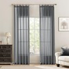 KangBang Dark Grey Sheer Pinch Pleated Curtains for Bedroom 84