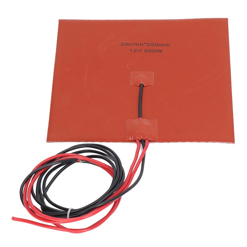 Silicone Heater Pad Heating Mat 180℃ 200x200mm 200W Accessory for