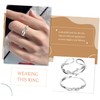 Gatuida 2pcs Rose Couple Ring Rings Couples Jewellery Couples Jewelry