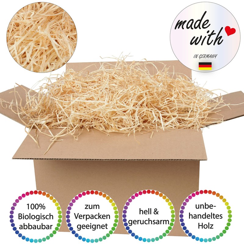 Bestlivings Wood Wool (500 g) Filling Material for Gift Baskets,
