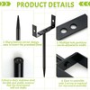 Otoolling 4 Pack Rainwater Downspout Bracket with Strap, Heavy Duty