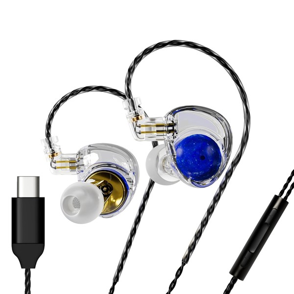 ND Planet IEM Earphones: 12mm Dual Magnetic Drivers, HiFi Gaming