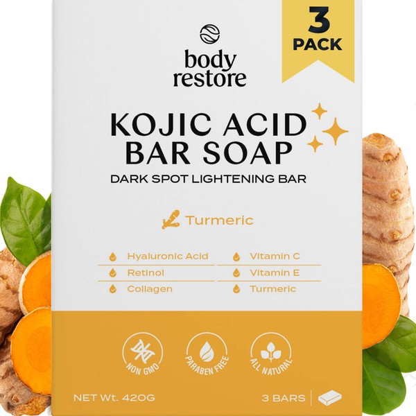 Kojic Acid Soap (3 pack) - Turmeric