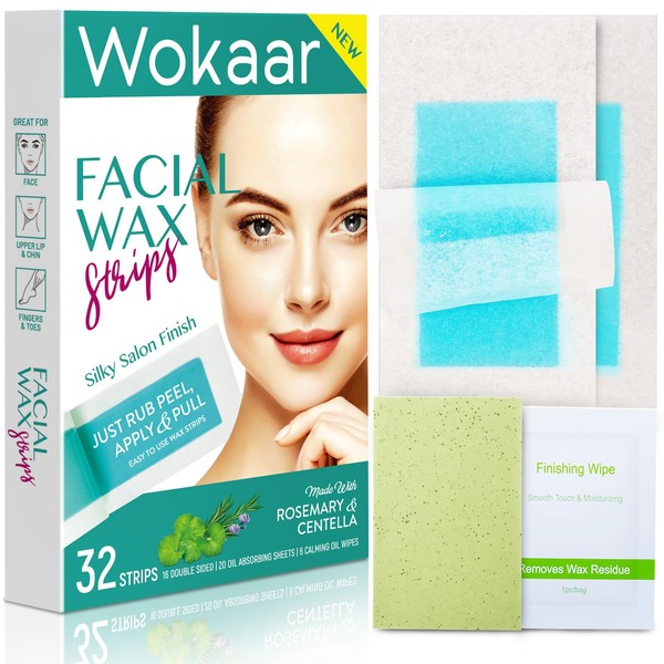 Facial Wax Strips for Sensitive Skin | Reusable At-Home Wax