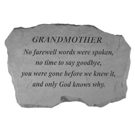 Kay Berry 98020 "Grandmother-No Farewell Words… Decorative Stone, Multicolor