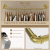 RSFMAS Wall Mounted Clothes Rack, Industrial Pipe Clothing Hanger 36