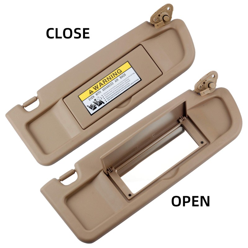 Dasbecan Beige Right Passenger Side Sun Visor Compatible with Honda