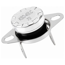 KSD-40LC 70 Normally Closed Thermostat Thermal Fuse Switch, Compatible with GE Microwave