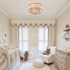 VANZARLA Boho Flush Mount Light Fixture Farmhouse, 3-Light Rustic Hallway