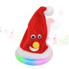 Hopearl Singing Christmas Hat Toy Dancing Glowing Rockin Shaking Electric