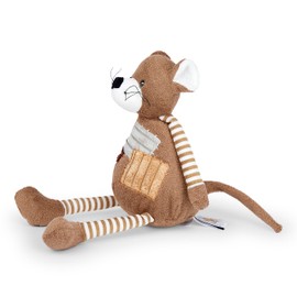 Mousehouse Gifts Cute Stuffed Animal Plush Soft Toy Mouse Teddy with Striped Arms and Legs 30 cm