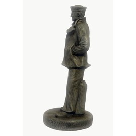 Solid Rock Stoneworks Concrete Sailor Statue- 24" Tall (Indigo)