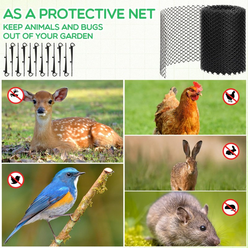 Windyun Gutter Guards Roll Black Plastic Guards Mesh Downspout Pipe