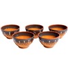 Cactus Canyon Ceramics Spanish Terracotta 5-Piece Small Salsa Bowl Set