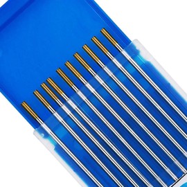 Mssoomm TIG Welding Tungsten Electrodes 2% Thorium 1/25'' x 6'' (Red, WT20) (1.0 x 150mm) 10 Pcs