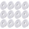 TunaMax (12 Pack) 1/2inch IPS Fire Sprinkler Head Escutcheon Cover Plate Standard Recessed Cover Ring White (EW12)