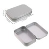Casoter 2 Mini Storage Box Small Metal Rectangular Tins with