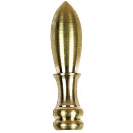 Finial Bullet 1/4-27 2in Brass