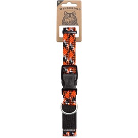 Wilderdog Climbing Rope Dog Collar - Outdoor Durable Climbing Rope Design with Heavy-Duty Secure Hardware for Safety - Adjustable to fit 13"-18" Around with a 1" Band - Medium - Wildcat