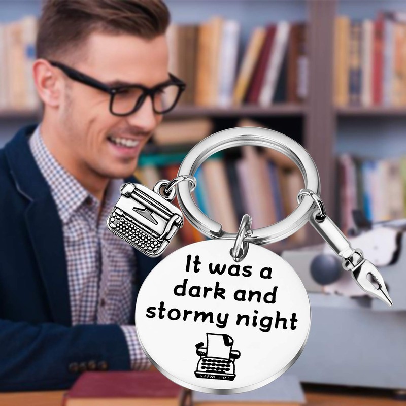 Writer Gifts Writing Keyring Journalist Gift Literature Lover Gift for