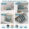 MonaSixy 3-Pack Pots and Pans Organizer for Under Cabinet, 2Tier