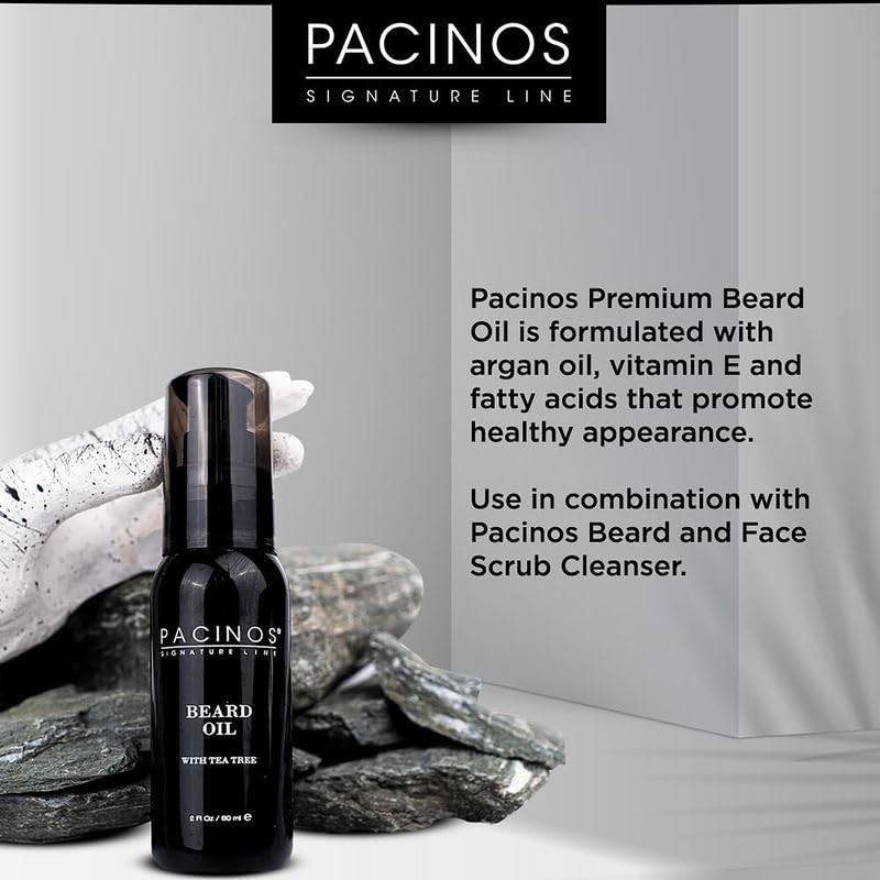 Pacinos Beard Oil - Hair Growth Moisturizing Oil with Natural