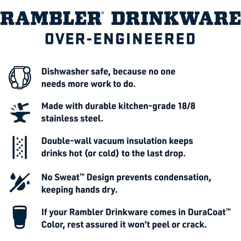 YETI Rambler Straw Cup, 35 oz (1035 ml), Big Wave