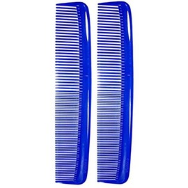 JUVITUS Large Coarse/Fine Tooth Power Comb - Blue, 2 Pack