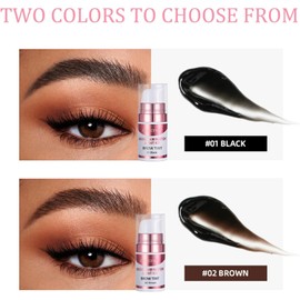 Kit Profesional de Laminación y Tinte de Cejas, Larga Duración para Permanente de Cejas y de Levantamiento de Cejas, Elegante Kit de Levantamiento de Cejas para Salón y Uso Doméstico, Color Negro y Marrón para Elegir