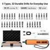 TOOLMAYS Electric Screwdriver, Cordless Screwdriver Kit, 4V 3-Speed Magnetic Bits