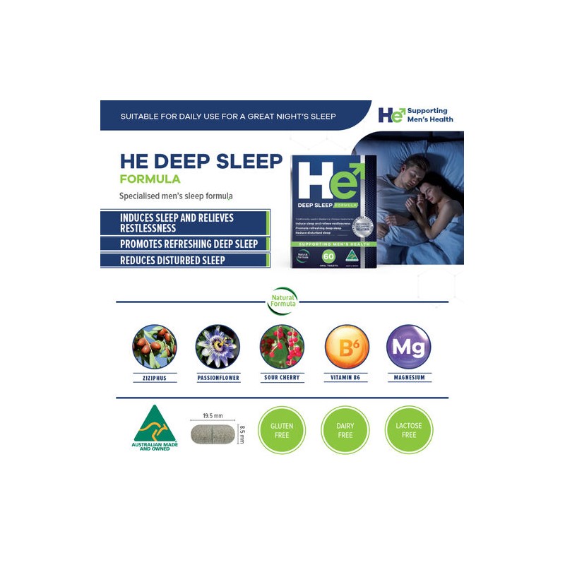 He Martin & Pleasance He Deep Sleep Formula 60 Tablets