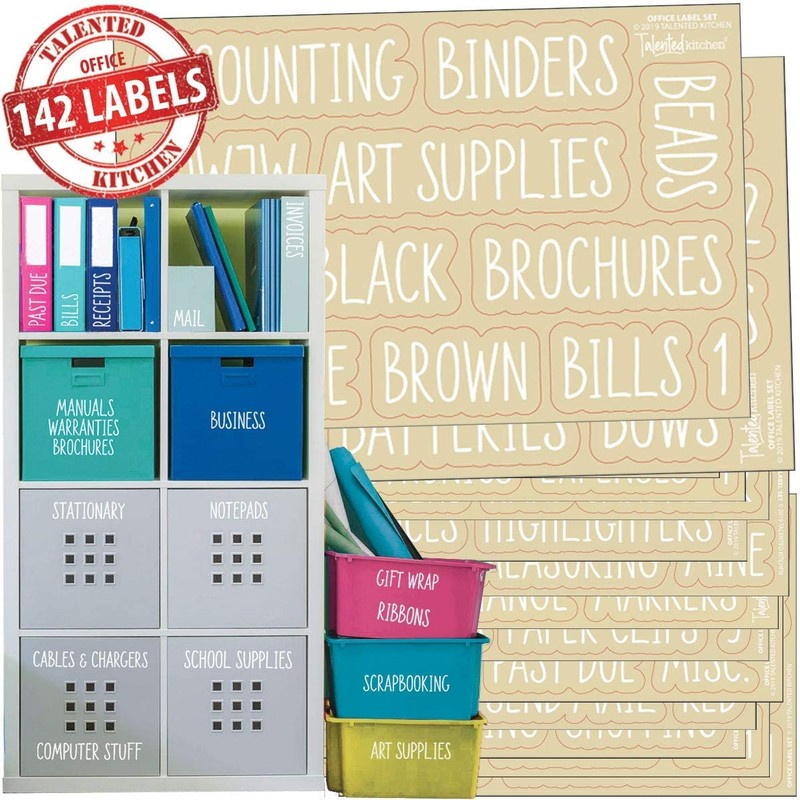 Talented Kitchen Storage Labels for Office & Crafts - 142-Pack
