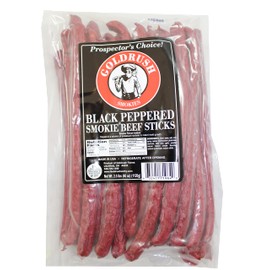 Gold Rush Black Pepper Beef Sticks (Smokies) 2.5 Lb.