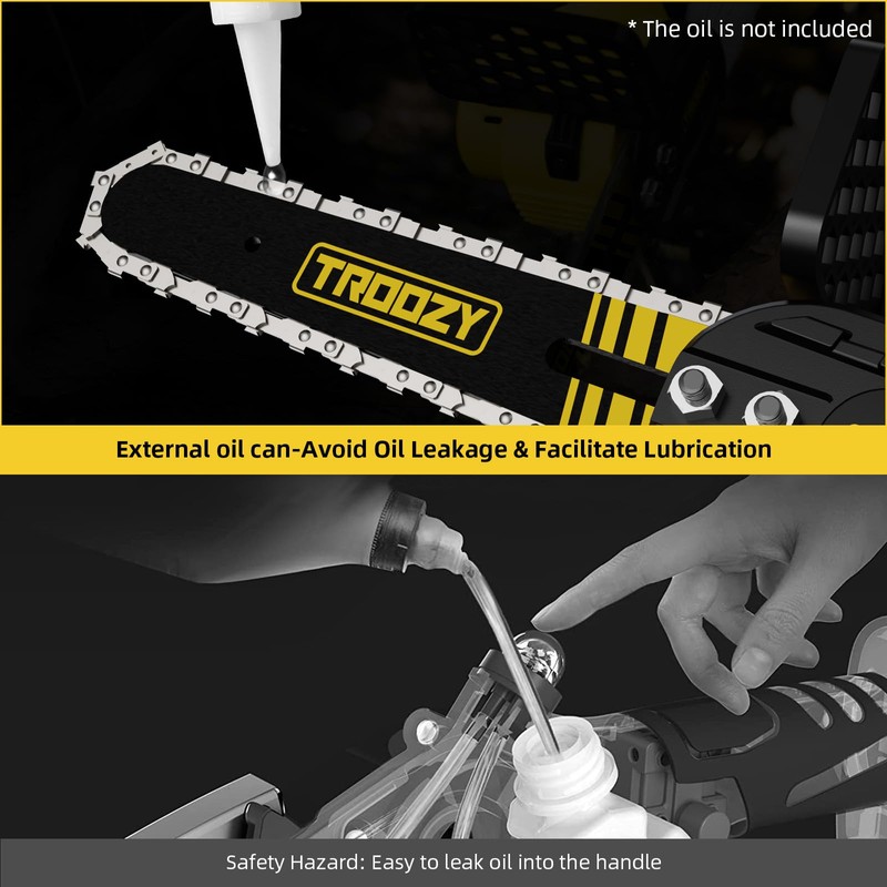 Mini Chainsaw Cordless 6 Inch, Portable Electric Chainsaw, Brushless Handheld