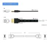 Small Flat Type HDMI Cable 30cm Supports 4K 60Hz