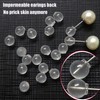 OwlkOrmy 102pcs Comfort Impenetrable Soft Safety Earring Backs TPE Medical