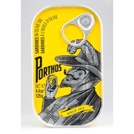 Sardines in olive oil 3 tins x 125 g, Porthos / Portugal