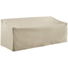 Crosley Furniture CO7503-TA Heavy-Gauge Reinforced Vinyl Outdoor Sofa Cover, Tan