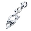 Goldene Hufeisen Cat Charm 925 Silver with Zirconia, Cubic Zirconia