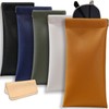 Crastilior Soft Glasses Case Leather eyeglass case Soft Sunglasses Pouch