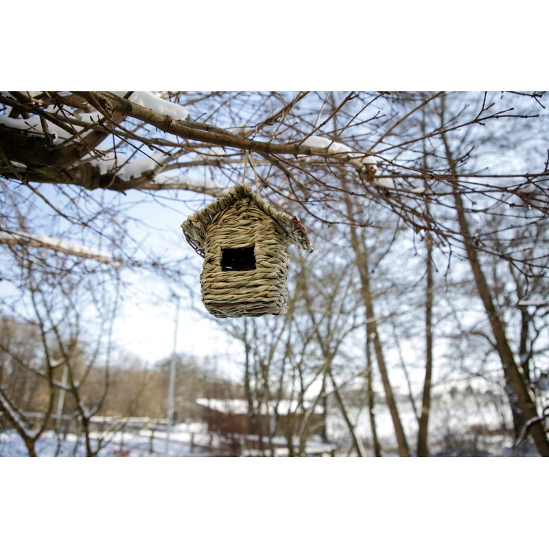 Kerbl Pet Grass House for Birds, Bird House, Bird Nest,