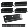 Black Stainless Steel Corner Bracket,L Bracket,Heavy Duty Corner Brace, Large