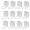 Cabilock 20pcs Wall Mounted Shampoo Holder Shelf Brackets White Pump