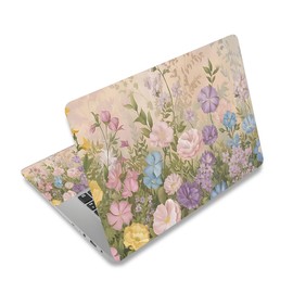 Baocool Laptop Skin Sticker Decal,12" 13" 13.3" 14" 15" 15.4" 15.6 inch Laptop Skin Sticker Cover Art Decal Protector Notebook PC (Colorful Flowers 1)