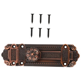 DOITOOL 1 Pc Security Sliding Lock Zinc Alloy Door Latch Lock Door Latch Barrel Bolt Vintage Security Lock Decorative Furniture Heavy Duty Door Hardware Red Ancient