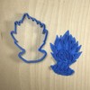Cuticuter Goku Saiyan Dragon Ball Cookie Cutter, Blue (CGGOKUSAYAN)