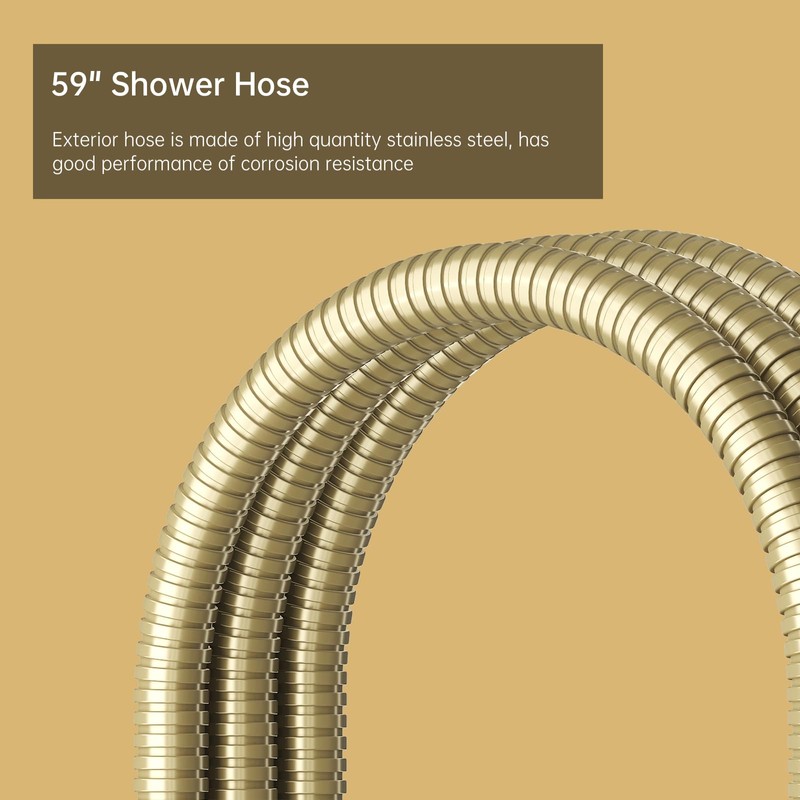 BESy Brass 2 In 1 Function Handheld Shower Head Set