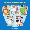JOYIN JOYIN 24PCS 9"x6" Make a face Stickers for Kids,