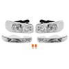 KUAFU Headlight+Corner Light Compatible with 1999-2007 GMC Sierra 1500 2500